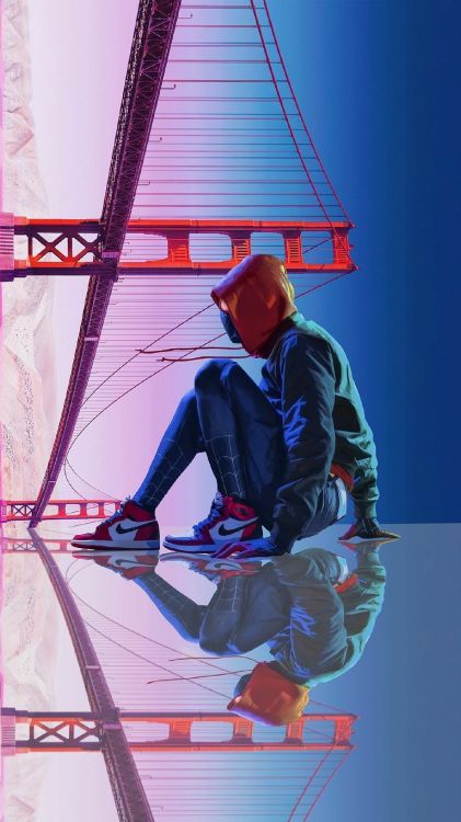 Efecto de Profundidad Millas Morales, Maravillas Del Hombre Araña Millas Morales, Spider-Man En el Spider-Verso, Millas Morales, Spider-man. Wallpaper in 1440x2560 Resolution