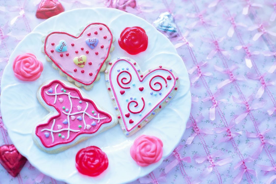 valentines day, holiday, heart, icing, royal icing