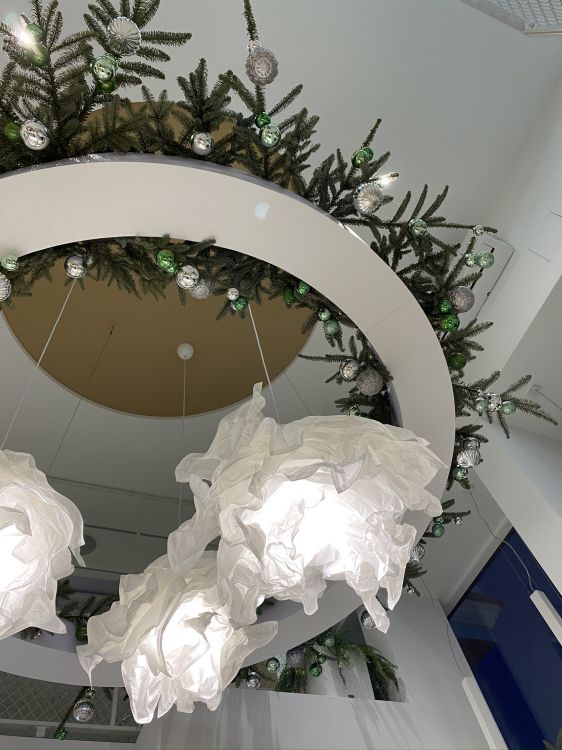 Blumenmuster, Innenarchitektur, Weihnachtsdekoration, Verzierung, Kreis. Wallpaper in 1536x2048 Resolution