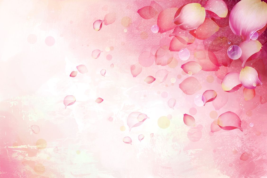 Bulles Roses et Blanches Sur L'eau. Wallpaper in 4992x3320 Resolution