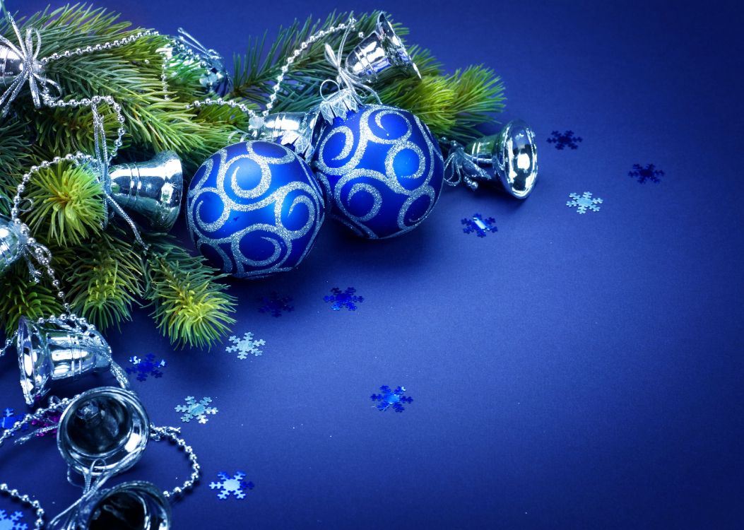Le Jour De Noël, Ornement de Noël, Blue, Décoration de Noël, Arbre de Noël. Wallpaper in 3968x2824 Resolution