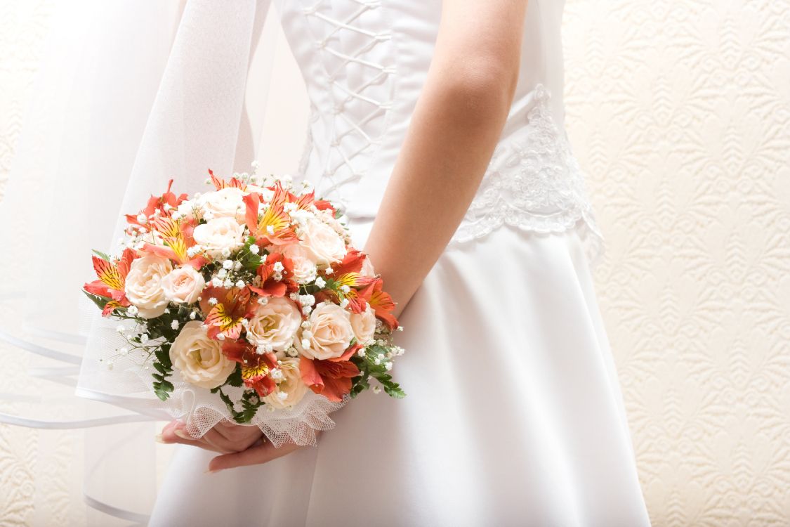 Bouquet de Fleurs, Fleuriste, Robe de Mariée, Design Floral, Bouquet. Wallpaper in 3888x2592 Resolution