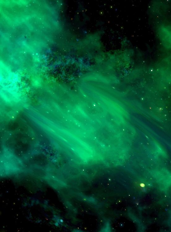 宇宙, 明星, 绿色的, 性质, 天文学对象 壁纸 6752x9147 允许