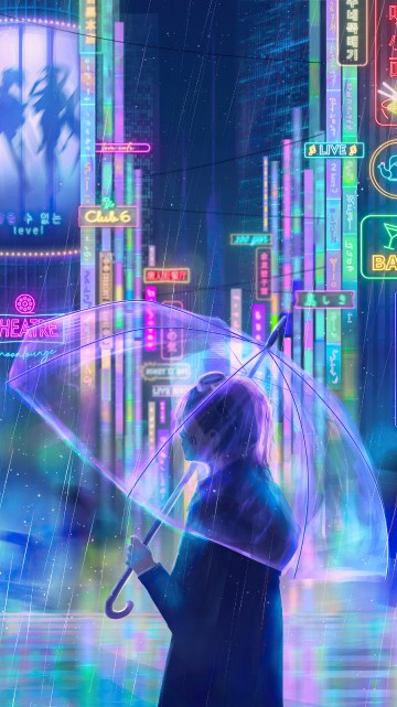 Image Glowing With Neon