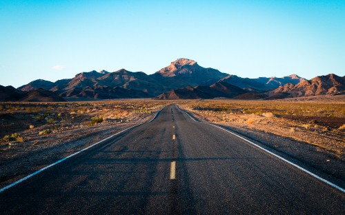 Image usa, death valley, road, mountain, valley