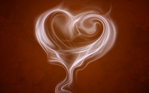 Image heart, love, smoking, hookah