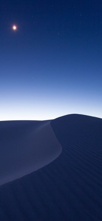 斜坡, 地平线, 电蓝色的, 自然景观, 空间 壁纸 1080x2340 允许