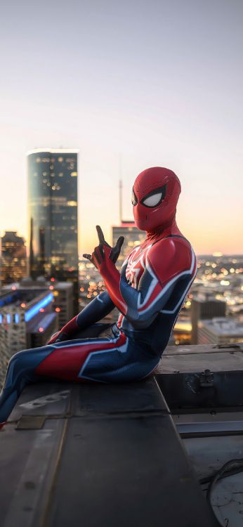 里*莫拉莱斯, 漫威蜘蛛侠2, Spider-man, 毒液, 城市 壁纸 1242x2688 允许