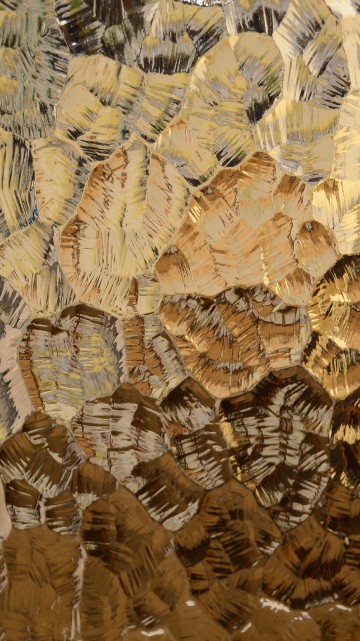 Image brown and blue floral textile