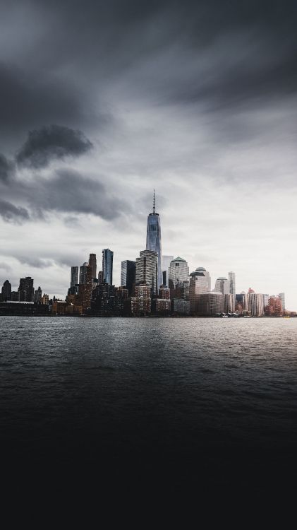 Statue of Liberty National Monument, Statue of Liberty, One World Trade Center, to Love and Die in Atlanta Vol 4, Skyscraper. Wallpaper in 2160x3840 Resolution