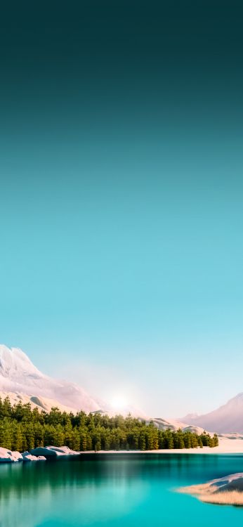 Linux, L'écorégion, Green, Paysage Naturel. Wallpaper in 1284x2778 Resolution