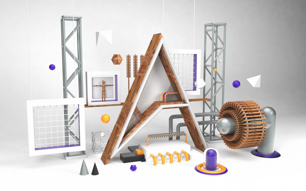 Marco de Madera Marrón Con Bola Azul y Blanca. Wallpaper in 2560x1600 Resolution