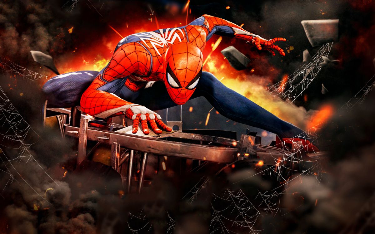 Spider-man, 超级英雄, 电脑游戏, 电影, Ps4 壁纸 3840x2400 允许