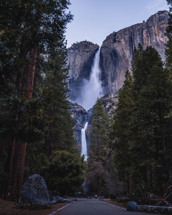 waterfall, nature, natural landscape, water, water resources