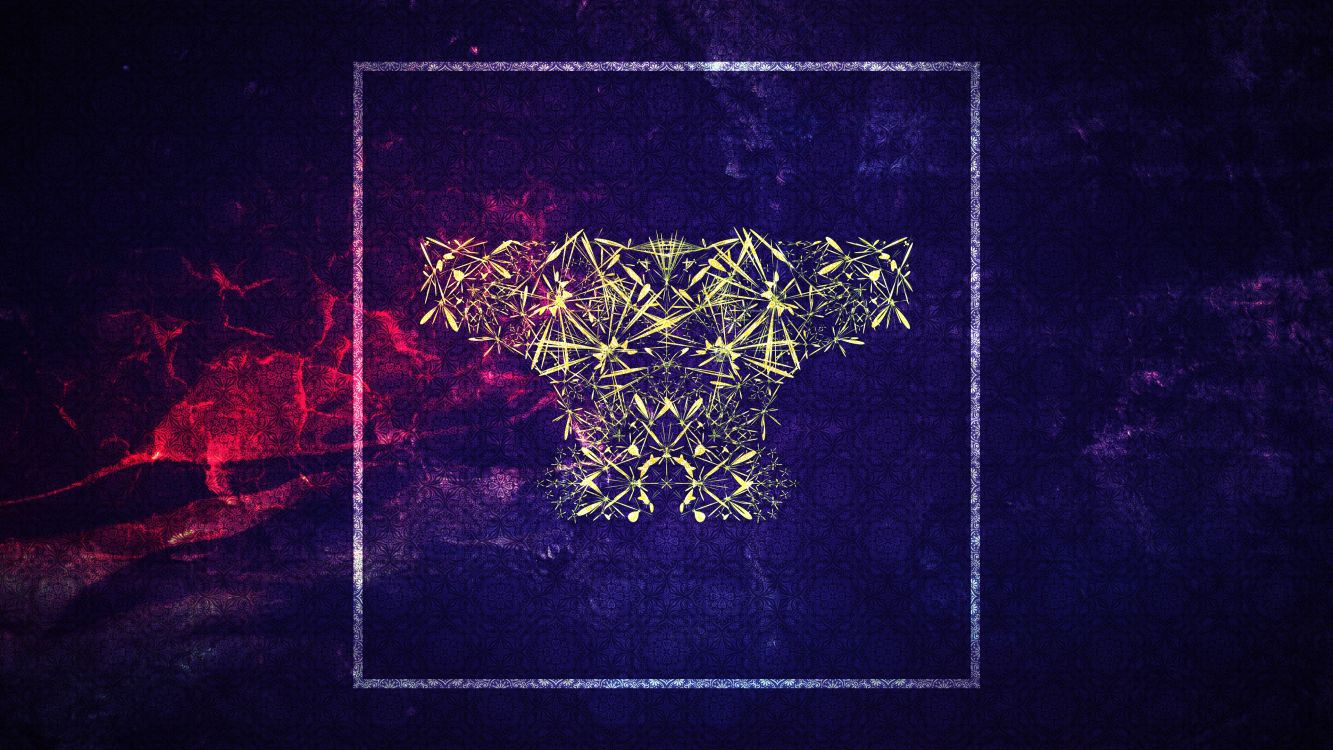 Peinture Abstraite Bleue et Rouge. Wallpaper in 3840x2160 Resolution