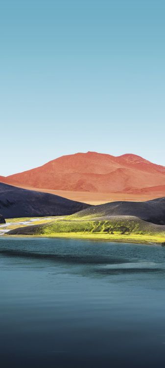 Wasserressourcen, Reservoir, Ökoregion, Gewässer, Bergigen Landschaftsformen. Wallpaper in 1080x2400 Resolution