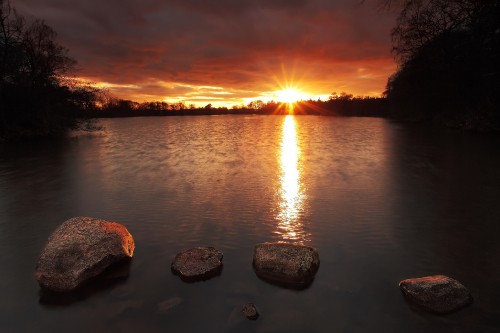 Image body of water during sunset