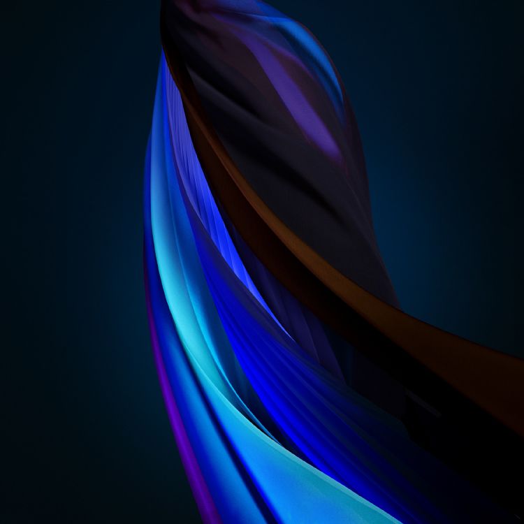 IPhone, IPhone SE 2020, Apple, IOS, Blue. Wallpaper in 2400x2400 Resolution