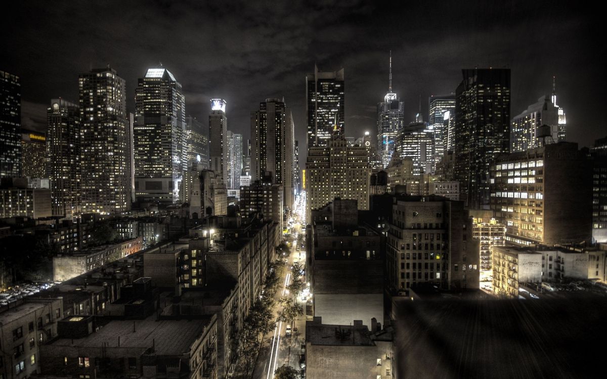 city buildings during night time