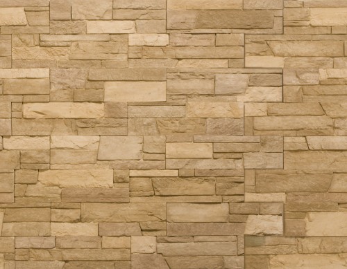 Image brown and beige brick wall