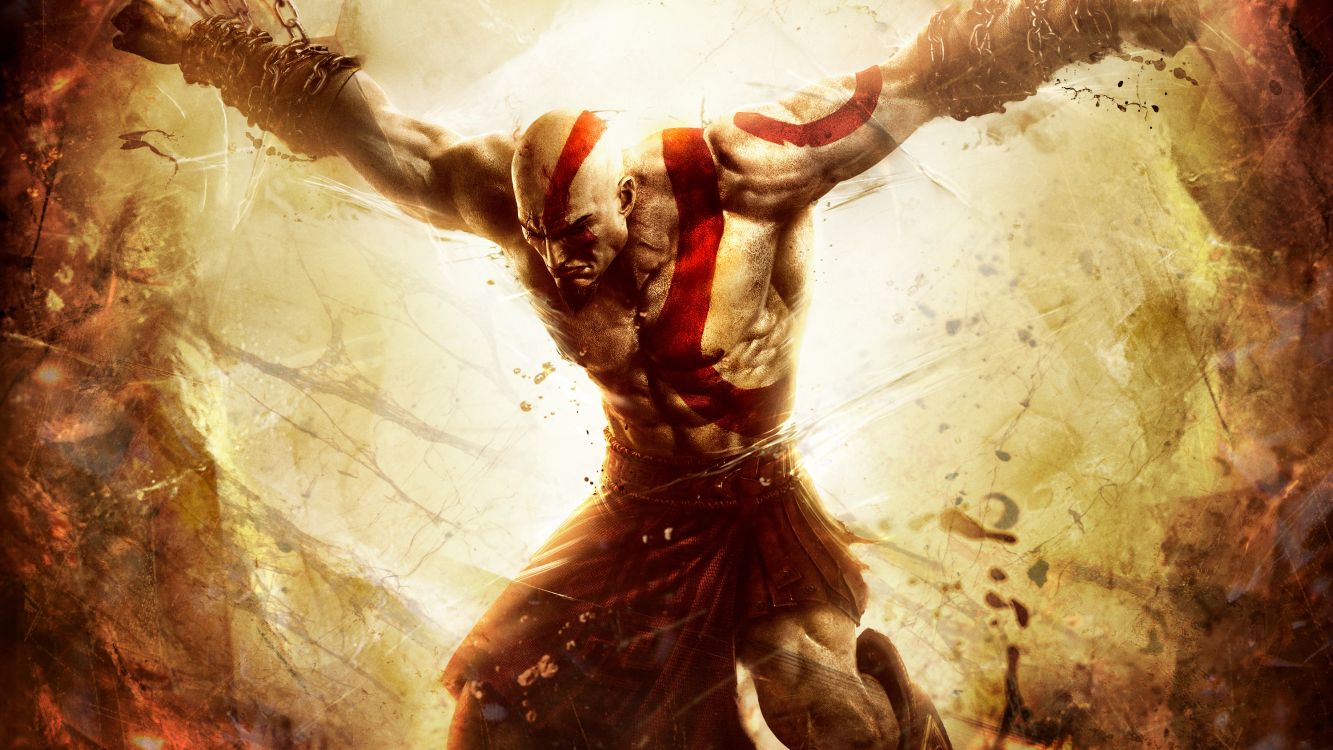 art, graphic design, illustration, god of war, god of war ii