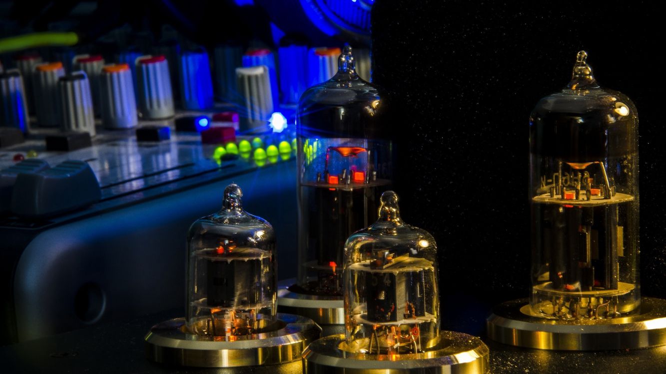 Vacuum tube, light, lighting, night, glass