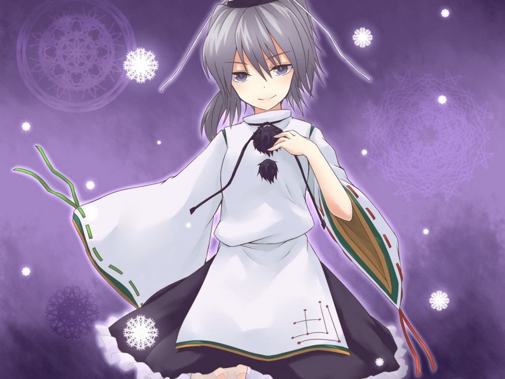 Chica en Uniforme Escolar Blanco y Azul Personaje de Anime. Wallpaper in 2048x1536 Resolution