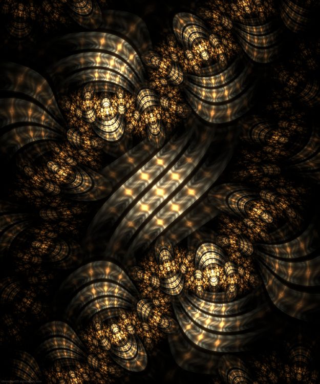 分形技术, 分形, 光, 圆圈, 对称 壁纸 2000x2400 允许