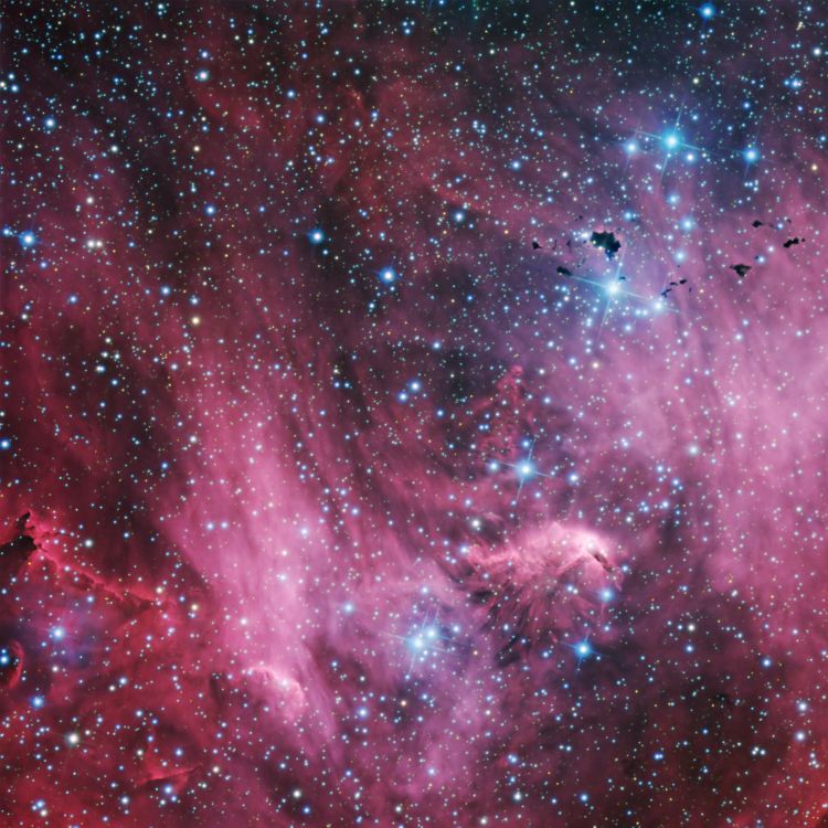 Illustration de Galaxie Violette et Noire. Wallpaper in 2024x2024 Resolution