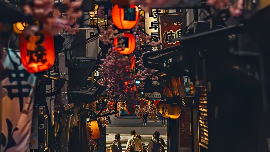 Image alley, lighting, street, orange, electricity