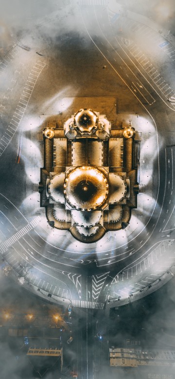 Image gold and silver round decor