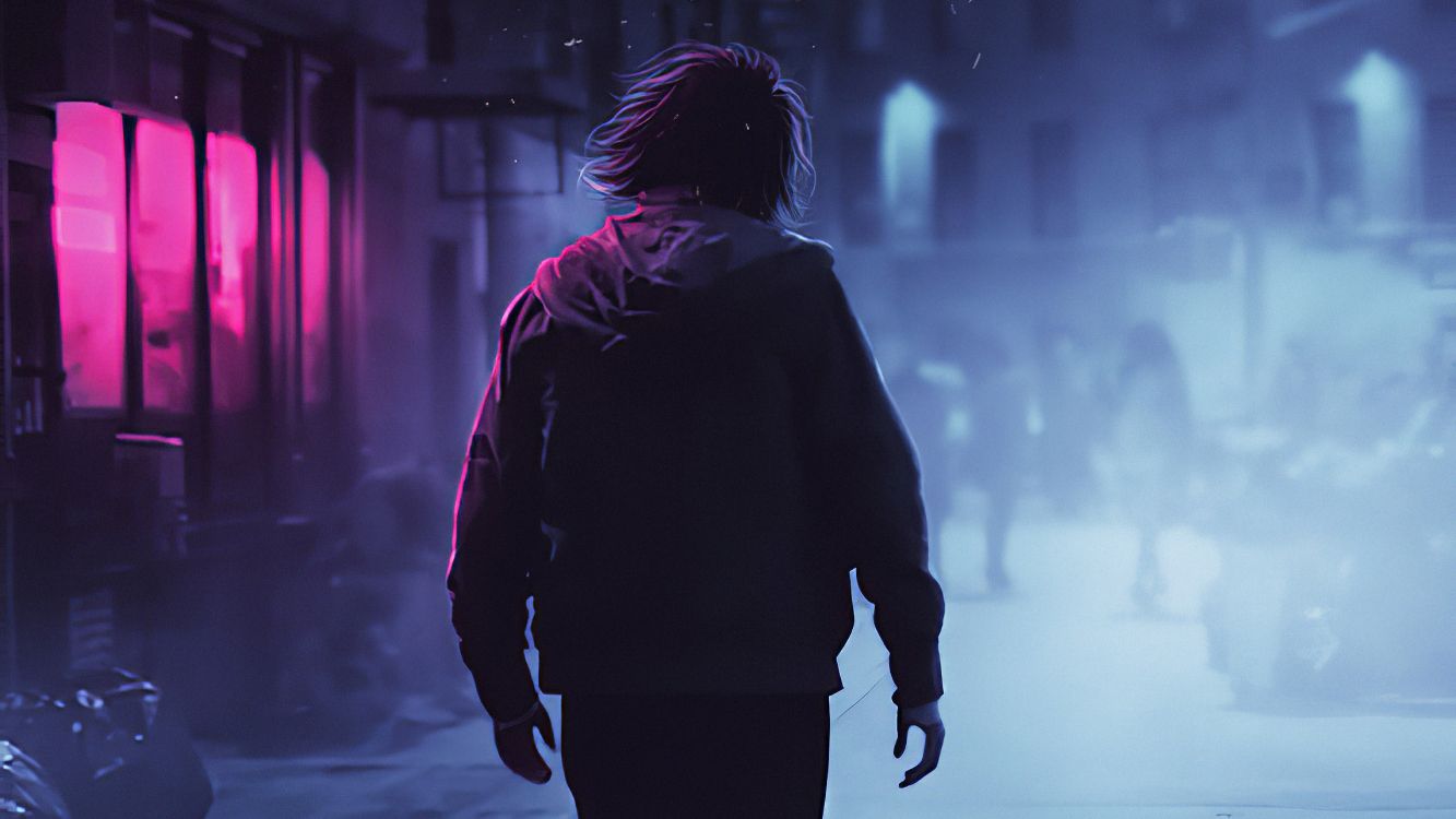 Mujer de Chaqueta Negra de Pie Sobre un Suelo Cubierto de Nieve. Wallpaper in 2288x1287 Resolution