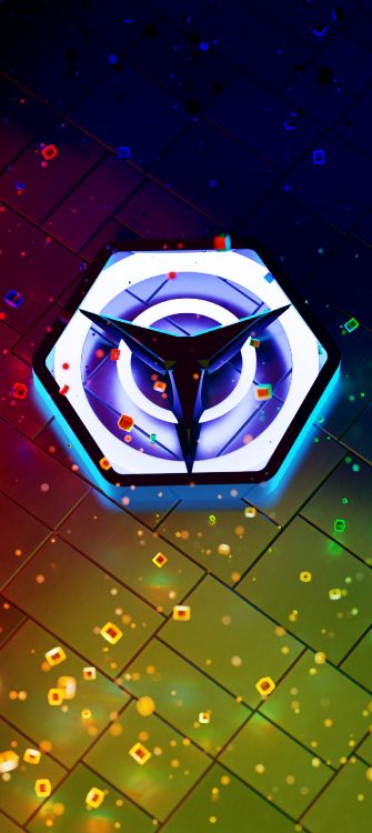 光, 紫色的, 艺术, 天文学对象, 对称 壁纸 1440x3216 允许