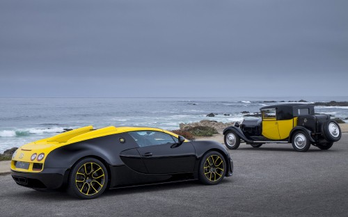 Image yellow ferrari 458 italia on beach shore during daytime