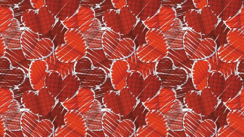 Image valentines day, heart, pattern, red, design