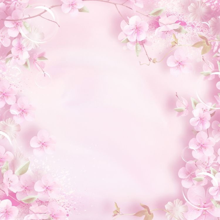 Rosa Und Weißes Florales Textil. Wallpaper in 3600x3600 Resolution