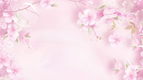 Image pink and white floral textile