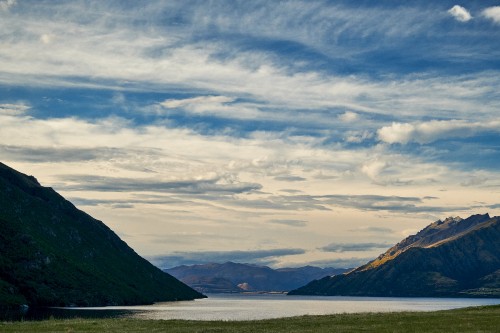 Image mountainous landforms, highland, cloud, lake, water