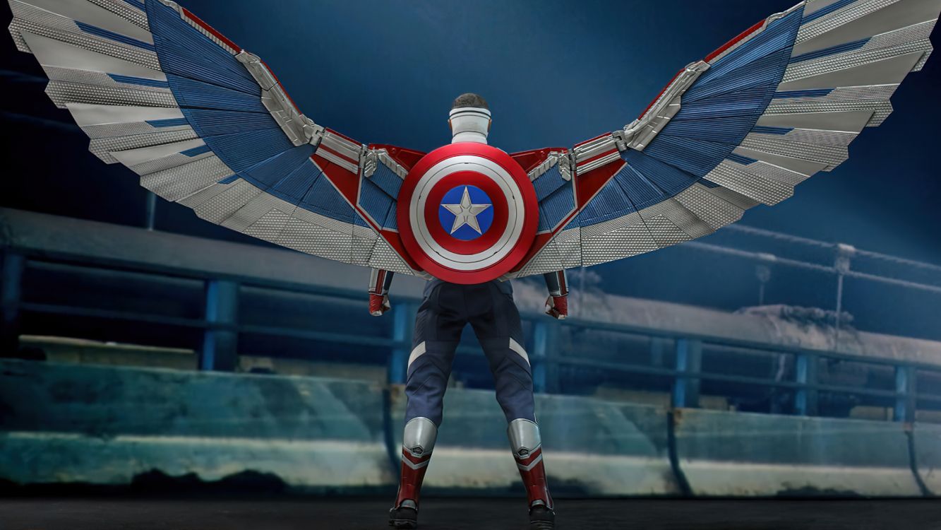 Falcon, Capitán América, Sam Wilson, Juguetes Calientes, Bucky Barnes. Wallpaper in 5120x2879 Resolution