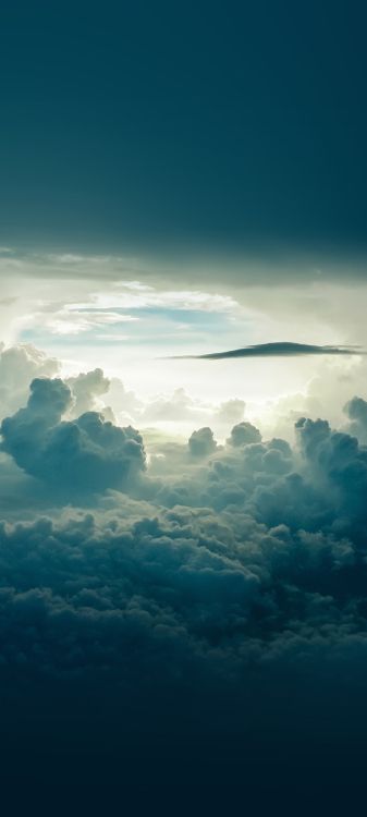 Ios, 气氛, 余辉, Azure, 自然景观 壁纸 1080x2400 允许