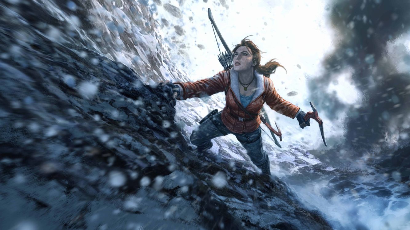 Tomb Raider, Lieu de Celui de Tomb Raider, Lara Croft, Aventure, Eau. Wallpaper in 7680x4320 Resolution
