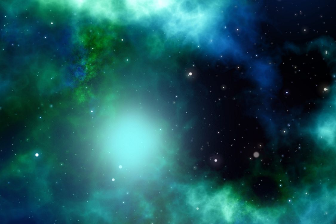 Galaxie Verte et Noire Avec Des Étoiles. Wallpaper in 3840x2560 Resolution