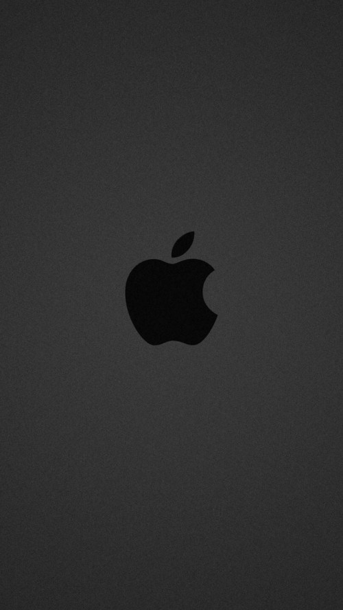 Image apple logo on gray surface