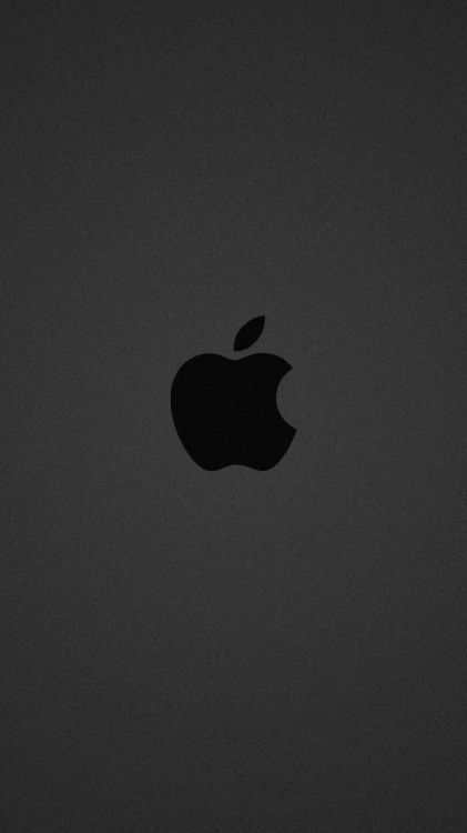 apple logo on gray surface