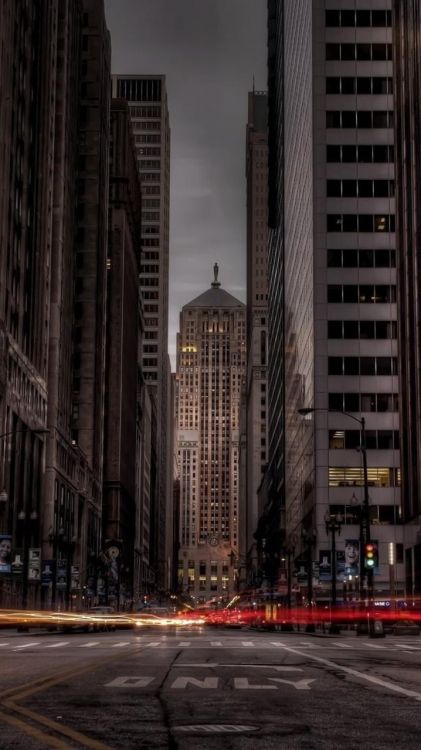 street, city, road, building, skyscraper