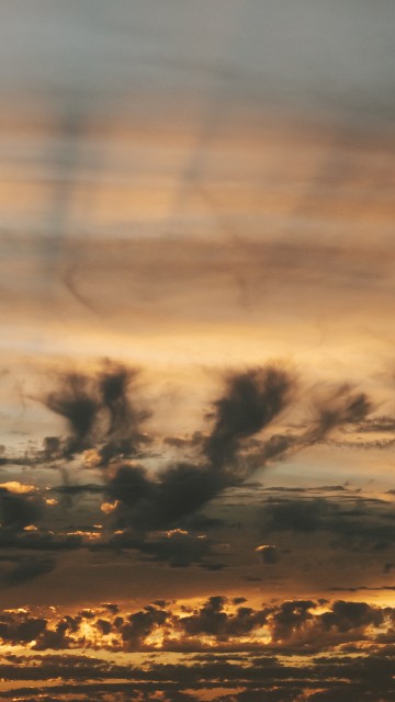 Image sunset, cloud, afterglow, horizon, atmosphere