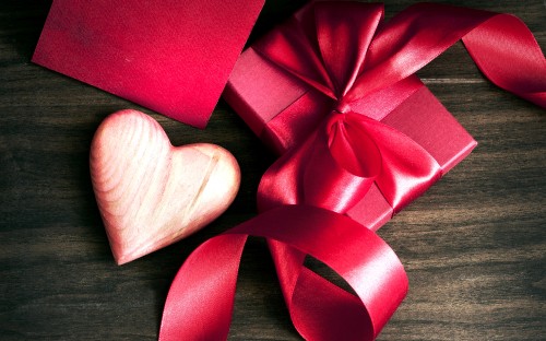 Image valentines day, gift, red, pink, ribbon