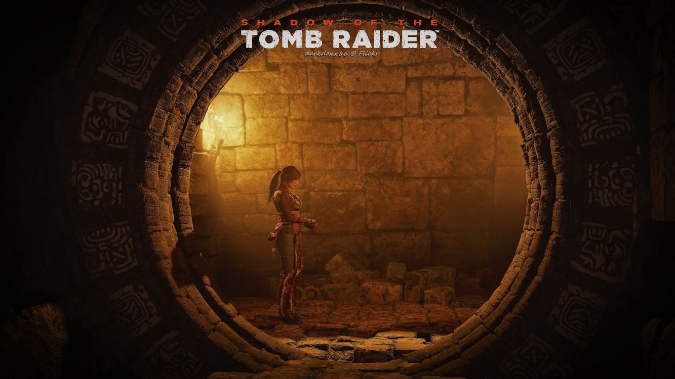Shadow of The Tomb Raider, Lara Croft, Kreis. Wallpaper in 2048x1152 Resolution