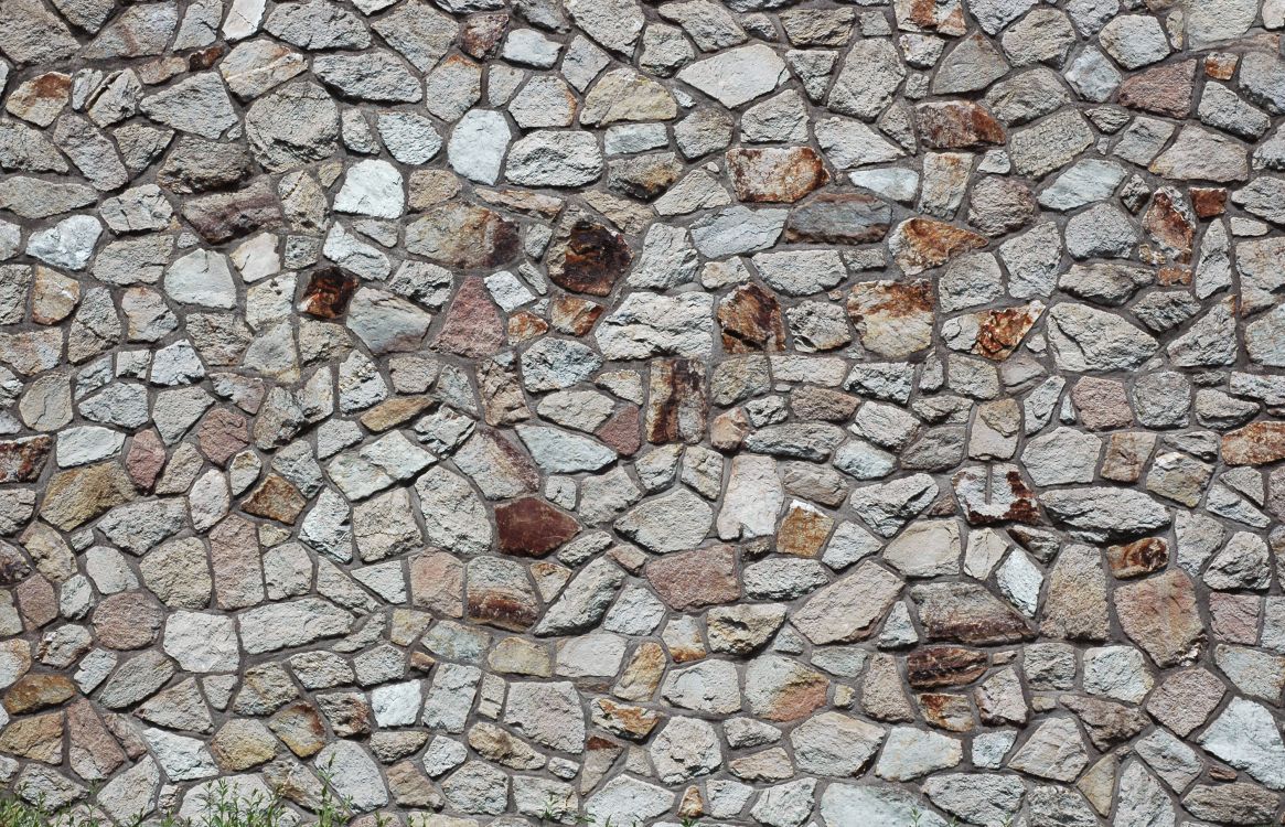 brown and gray brick wall