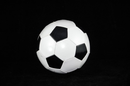 Image white and black soccer ball